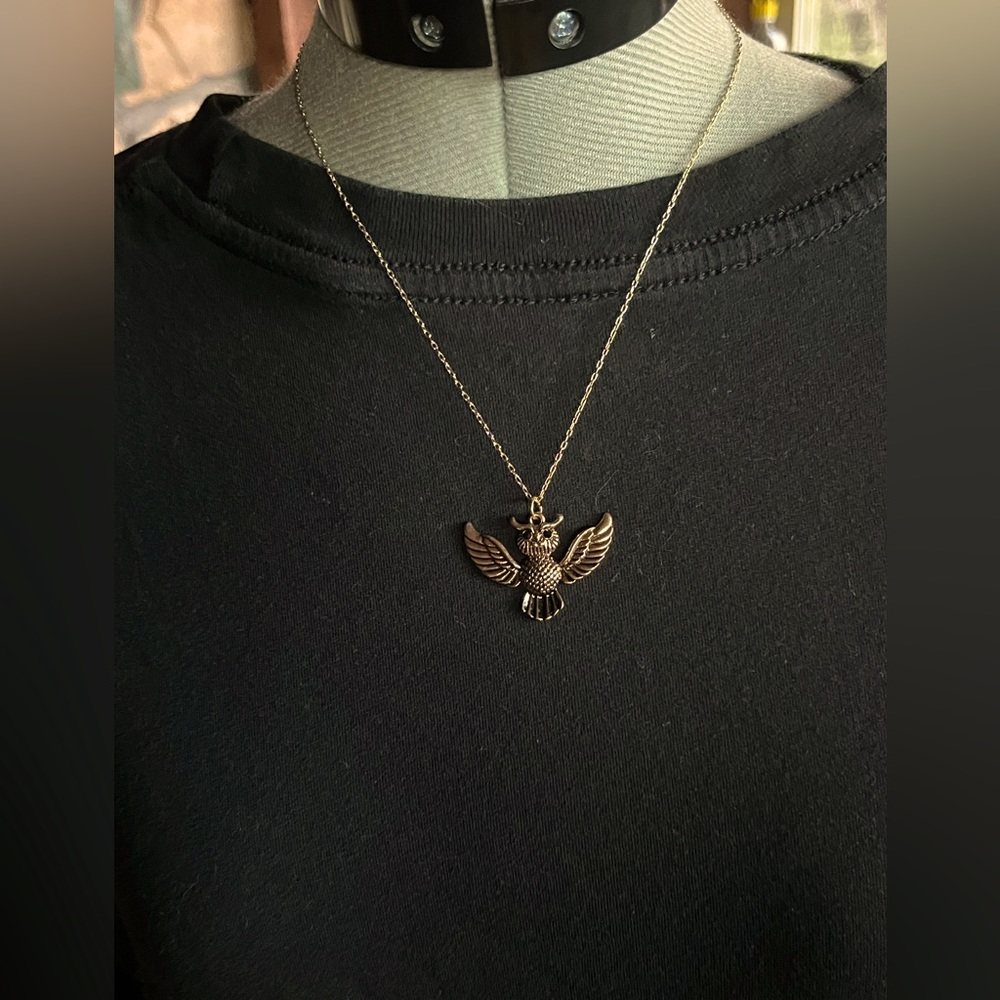 Gold Owl Necklace
